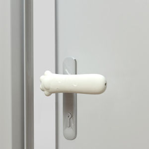 Cat Claw Silicone Door Handle Cover-Silent Anti-Collision Thickened Pad for Toilet Handle