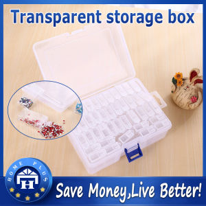 【Local delivery】 Diamond Rhinestone Container Embroidery Diamond Painting Tool Diamond Transparent Plastic Storage Box Jewelry Drill Storage Box Gift