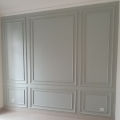 Custom Dekorasi Kayu Dinding Ukuran 256 x305 cm Wall Molding List Profil Rumah Mewah Langsung Pasang. 