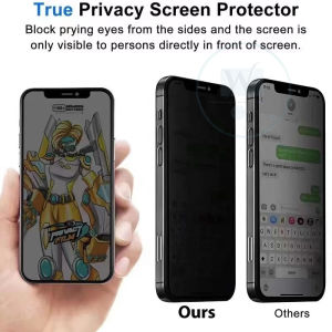 ANTI STATIC TEMPERED GLASS SPY IPHONE XR PRIVACY 90% FULLCOVER 3D EDGE