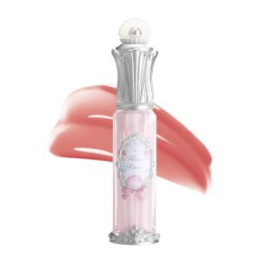 Flower Knows Shells Jewel ing Lip Glaze Light Peach Pink Hyaluronic Acid-Infused Formula Sheer High-Shine Finish Vegan (P01 Champagne Pearl)