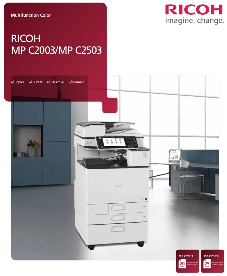 Ricoh Refurbished MP C2003 C2503 Multifunction A3 Colour Copier