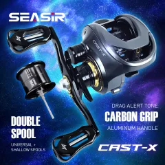 SEASIR M800 Baitcasting Fishing Reel Brass Gears 8KG Max Drag 7.1:1 High  Speed Gear Ratio Fresh Saltwater Fishing Coil