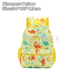 Protree 2025 New Childrens bag Cute Cartoon Dinosaur Backpack Kindergarten Girls Boys SchoolBag