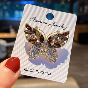 เข็มกลัดตกแต่งสำหรับผู้หญิงสีเข้มหมุดสีดำ