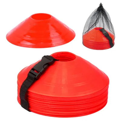 20Pcs Soccer Training Football Ball Game Disc Agility Disc Cone Set Multi Sport Training Cones