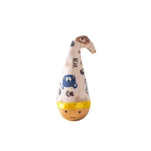 DGFDF Cartoon Pattern Cat Tumbler Wobbler Toys with Feather Bite-Resistant Kitten Wobble Ball Portable Wear-Resistant Cat Interactive Toys Indoor Play