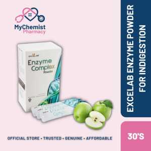 Excelab Enzyme Complex Powder 30s (Box) Indigestion Problem (Apple Flavour)