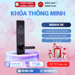 Khóa điện tử thông minh Kassler KL-393 titan siêu bền app wifi bảo mật cao cấp công nghệ Đức