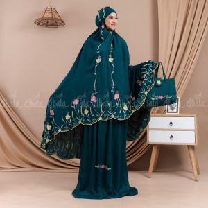 Mukena Dewasa Jumbo Bahan Rayon Premium Adem Katun Bordir Mewah Terbaru - Zurel Series