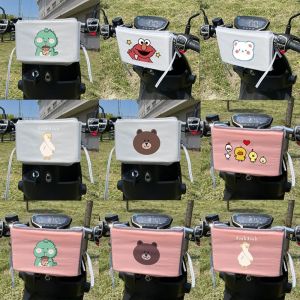 DOUBLEL Cartoon Electric Vehicle Anti-collision Pad Soft Seat Front Motorcycle Anti-collision Pad Multifunctional Thick Protective Cushion Headrest Electric Car