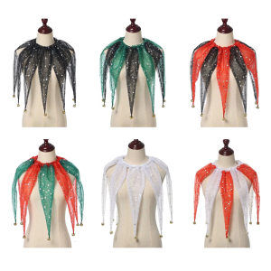 Clown Collar Detachable Neckpiece Fashion Accessory For Men Women Kids Comfortable Nylon False Collar Easy Wear