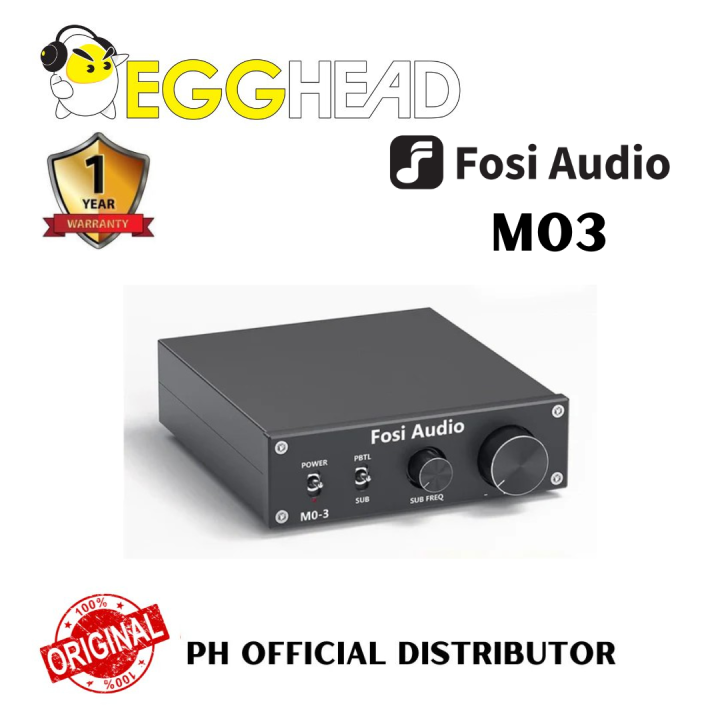 Fosi Audio M03 Subwoofer Amplifier 200 Watt Mini Mono Audio Amp Full