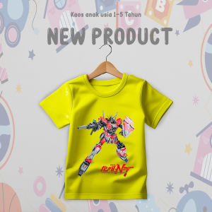 Kaos Anak Laki laki gambar robot Gundam