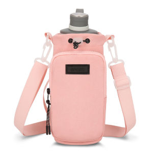 800-1000ML Water Bottle Carrier Bag Collapsible with Shoulder Strap Tumbler Bottle Cup Carry Holder