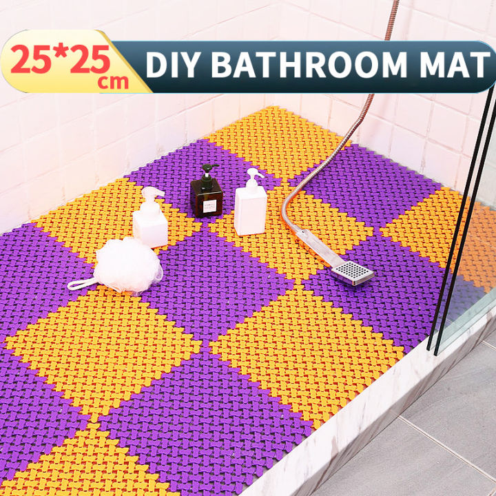 【Local Delivery】25*25cm DIY Mats Feet Design Drain Holes NonSlip