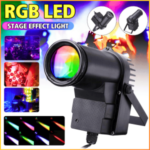 COD PINSPOT Lampu Sorot Panggung Warna Warni Laser LED 10W RGBW 4in1 Party Light Stage EU Plug 240V