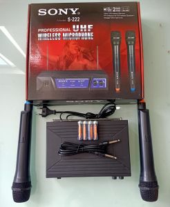 [pelangi shop] Microphone Wireless SN S-222 / Microphone SN S-222 / Microphone UHF Double Wireless / Mic Genggam SN  S-222 / Mic Genggam