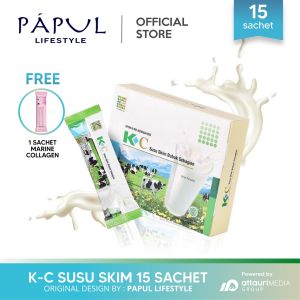 K-C Susu Skim Bubuk Kolostrum Original - New Zealand Milk Powder (15 Sachet) | Papul Lifestyle