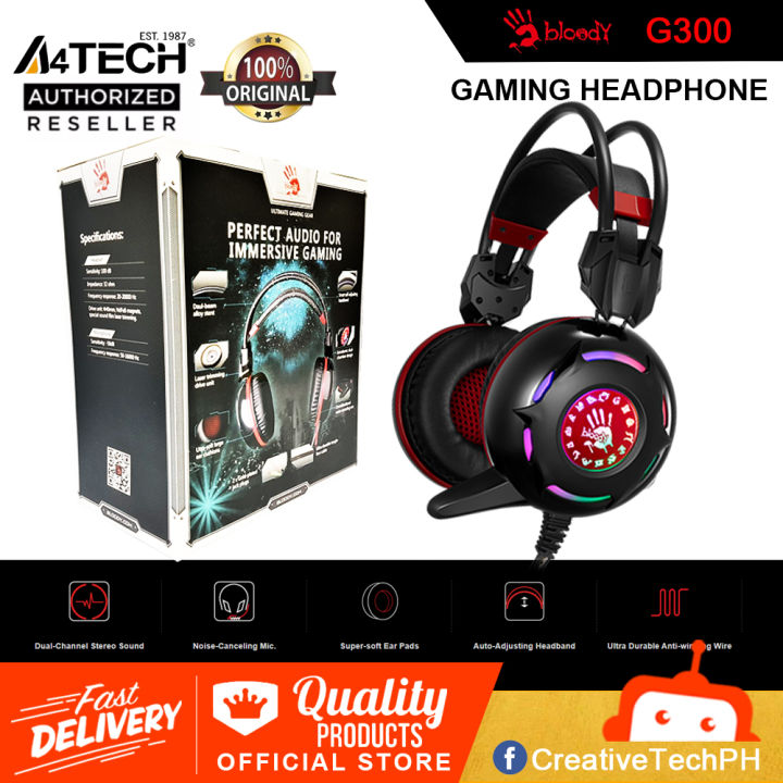 G300 ATECH BLOODY Gaming Headset | Lazada PH