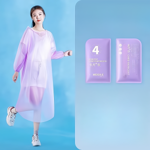 Disposable Raincoat Thickened Adult Portable Compression Raincoat Lengthened For Increased Outdoor Full Body Protection