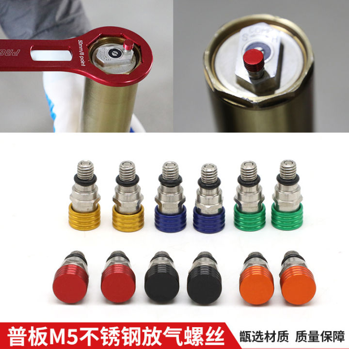 General Version M5 Bleeding Screw Scrambling Motorcycle Shock Absorber
