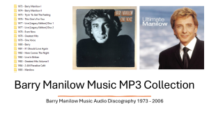 Barry Manilow Best Music Audio Collection 1973-2006 650+ Best MP3 Music Files Downloaded In 32GB USB With Surprise Gift