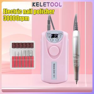 45000RPM Nail Drill Machine Portable Nail Polish Gel Sander Electric Professional Nail Lathe with LCD Display Nail Art Tools