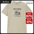 GIORDANO Men T-Shirts 100% Cotton Retro Print Tee Crewneck Short Sleeve Simple Basic Summer Fashion Casual Tshirts 13094210. 
