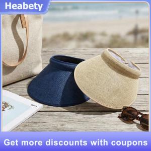 【Heabety】 Foldable Wide Brim Women Sun Hat Lightweight UV Protection for Outdoor Travel Summer Beach