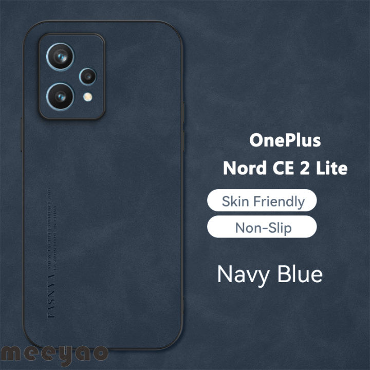 Case OnePlus Nord Ce Lite 5G Soft Leather Phone Case Authentic Camera  Protection Luxury Sheep Bark Cover For 1+ OnePlus Nord CE2Lite CPH2381  CPH2409