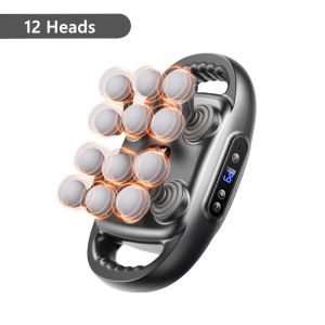 Jinkairui 22 Heads Muscle Massager Deep Tissue Massage Fascia Massager High Frequency Vibrate Red Light Therapy Body Relaxation
