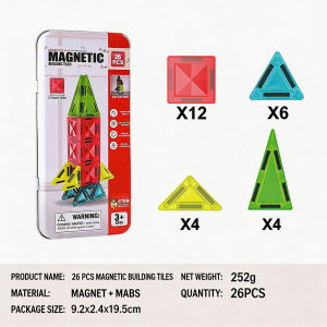 SG Ready Stock Mini Magnetic Tiles Building Blocks Educational STEM Toys for Kids Early Learning Magnetic Blocks