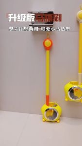 MLADEN Toilet Brush Long Handle Toilet Clean Squatting Pit No Dead Corners Household Wall Mounted Squatting
