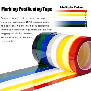 NOBLELUX 66 Meters Marking Tape 3/5/8/10mm Width Multicolor Adhesive Coded Tape High Insulate Whiteboard Tape