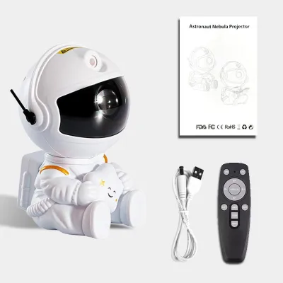 Astronaut Projector Lamp Starry Sky Galaxy Projector Stars Projector Night Light LED Lamp for Bedroom Room Decor Decorative Nightlights Christmas Gift