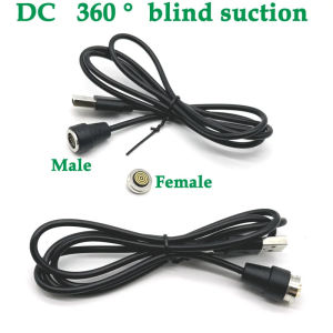 Magnetic Knitting Pin Connector with USB Cable High 4 Pins Male Female 360 Blind Suction °  CC charge magnetic power supply 1 set