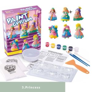 DIY Plaster Model Painting Gypsum Paiting Plaster Moulding STEM Toys Mainan Melukis Berwarna Kids Arts Crafts Magnet