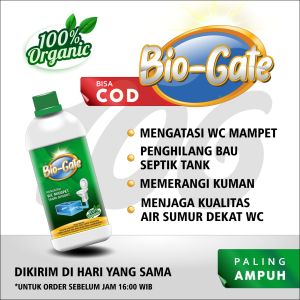 (500ml) Bio Gate Probiotik WC Mampet | Mengurai Limbah Organik & Lindungi Air Sumur – BIO GATE