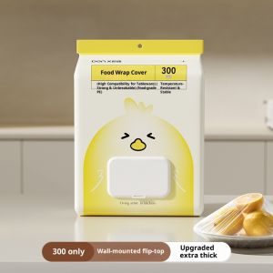 STAR FRUIT⭐ 300pcs Wall-Hanging Reusable Food Cover with Stretchy Elastic Band Waterproof and Dust-Proof Kitchen Storage Solution for Bowls Plates Fruits and More