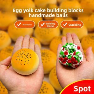Kem giòn Khối Xây Dựng Squishy Đồ Chơi Mềm Kem Giảm Căng Thẳng Bóp Đồ Chơi ASMR Chống Căng Thẳng Giải Phóng Tay Thư Giãn Quà Tặng Cho Người Lớn