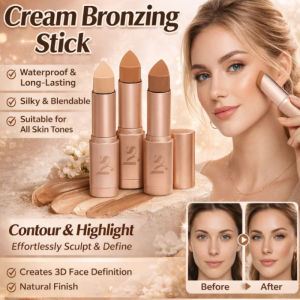 Contour Stick Multipurpose Face Sculpting Matte Bronzer Cream Makeup Stick Blendable Lightweight Natural Looking Beauty Cosmetics
