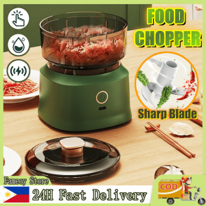 Mini Food Chopper Electric Portable Meat Grinder Electric with 350ML Electric Vegetable Chopper Mixer Cooker Food Chopper Blender USB Charging Wireless Garlic Mincer Tool for Onions Meat Spices Vegetable Garlic Fruit Meat