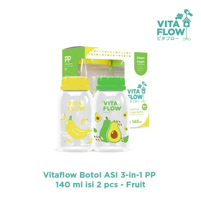 Vitaflow Botol ASI Multifungsi 3in1 - 140ml dan 60ml (Animal Series & Sky Series) // Calia Baby Shop