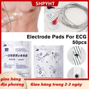 [COD] SHPYHT Giao hàng địa phương 50 cái túi điện cực vá y tế dùng một lần ECG ekg phụ kiện không dệt điện cực Miếng điện tâm đồ Kích thích cơ bắp