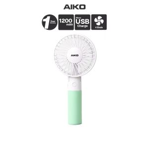 AIKO ไอโกะ พัดลมมือถือ ชาร์จไฟพกพา พับได้ รุ่น KN-L2703 ขนาด 3" รับประกัน 1 ปี