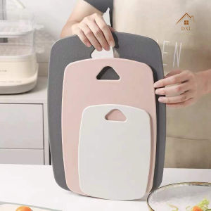 DXL Antibacterial Cutting Board 3Pcs Set With Handle Mildew Proof Two-Side Reversible Eco-friendly Non-Slip Chopping Board Set