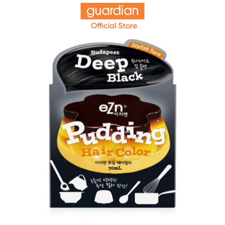 Ezn Pudding Hair Color Budapest Deep Black 70Ml+70Ml Lazada Singapore