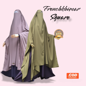 4.4 SALE Termurah french khimar square / frenchkhimar square / jilbab instan
