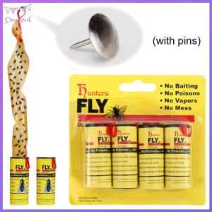 24PCS Fruit Fly Trap for Indoors and Outdoor Hanging Fly Tape Fly Ribbon Flying Insect Trap for Bug Gnat Insect Mosquito